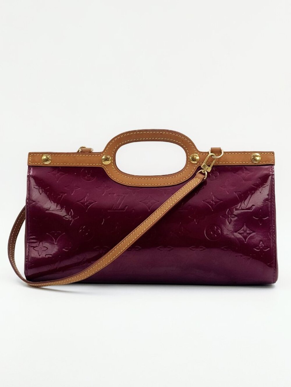 Louis Vuitton Roxbury Drive Amarante Vernis Leather Shoulder Bag Purple LV